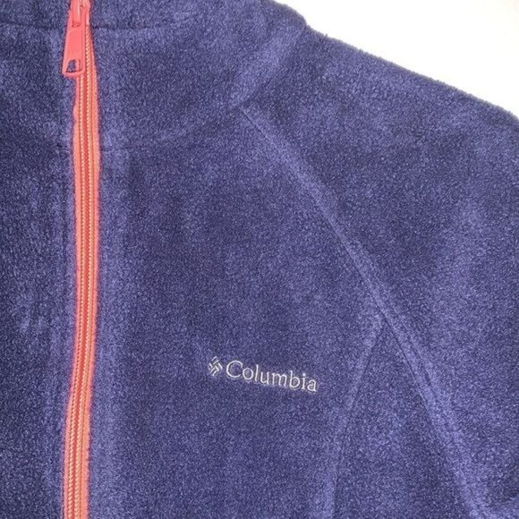 Columbia Womens Medium Purple Full-Zip Fleece Jacket - Picture 6 of 11
